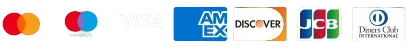 We accept Mastercard, Maestro, Visa, American Express, Discover, JCB and Diners Club